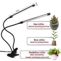 Luz de cultivo para plantas de espectro completo de 40 W, 2 Tiras