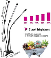 luces led para plantas, 30 W Luz de planta para plantas de interior, 3 tiras